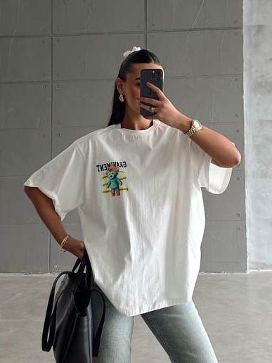 4609 Футболка женская белый GIRL 