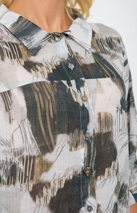 05412AA Блузка БЕЙЛЛИ серый AGENDA 