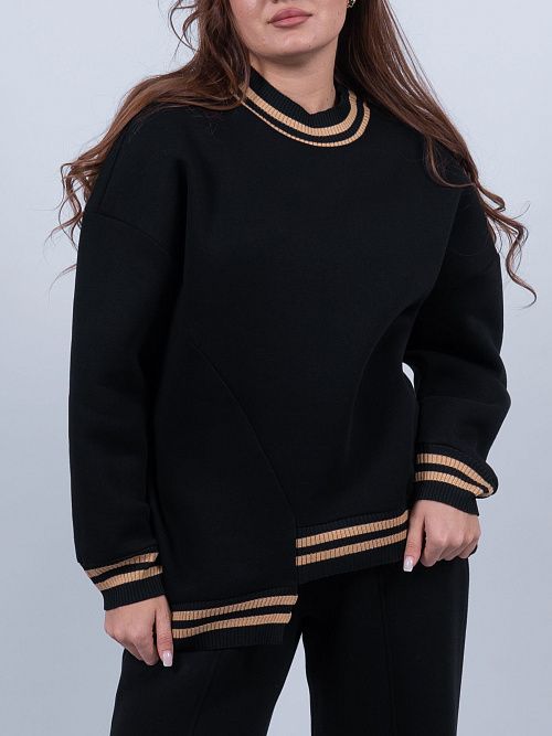 34-200002-1334-50 Джемпер Нойс женский черный КЛЮКVА 