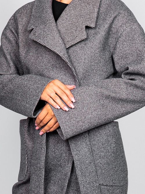 KR-171-МЗ-сер Пальто женское серый 365 