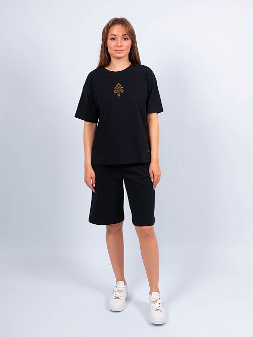 ЕВТ3185/1 Футболка женская черный VERY NEAT 