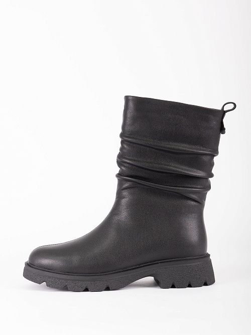 GBF-124615-0410-SW Полусапоги женские натуральная кожа черный Madella 