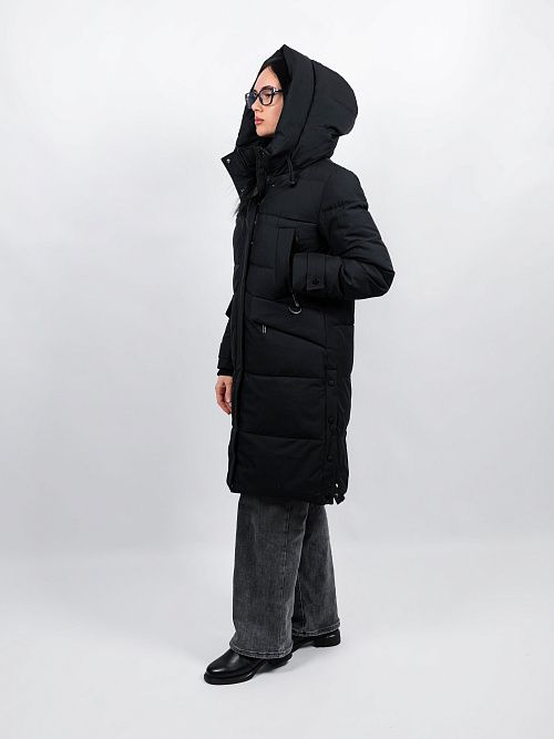 GWD4675I-G901 Пальто женское черный ICEbear 