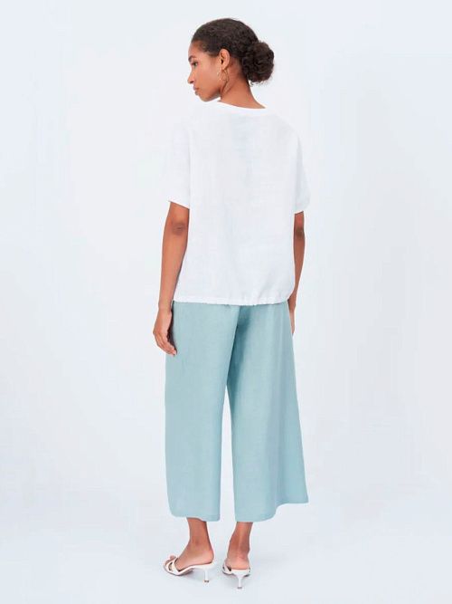 52104-БЛ Блузка женская белый ELECTRA STYLE 