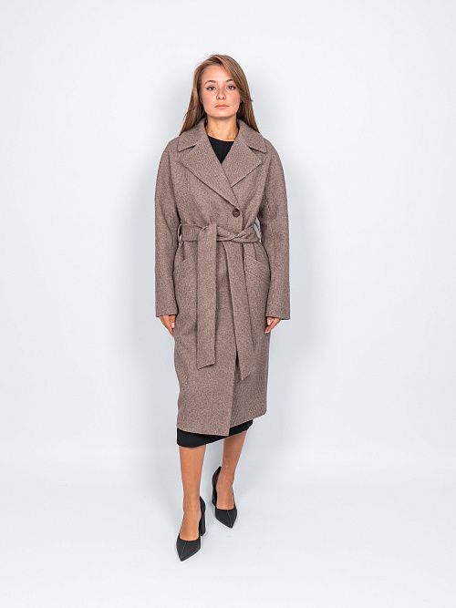 KR-227B/2-м.звезда Пальто женское коричневый 365 