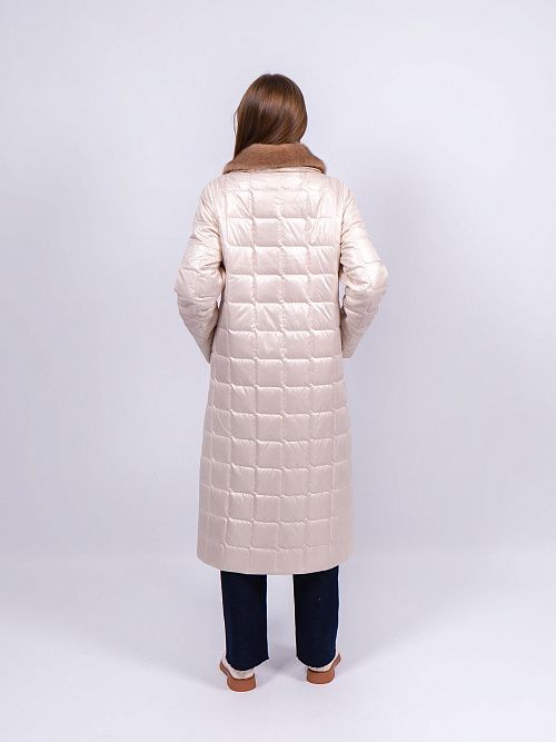 M25539-YT18 Пальто женское молочный ILAMONER 