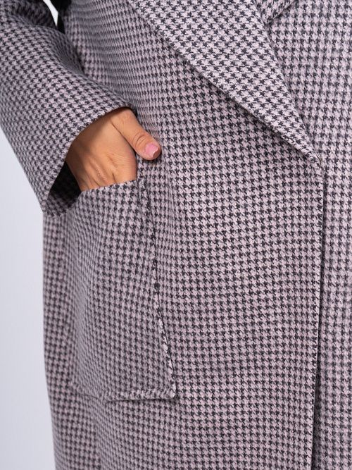 KR-291-Гус.лапка688 Пальто женское серый Sempati 