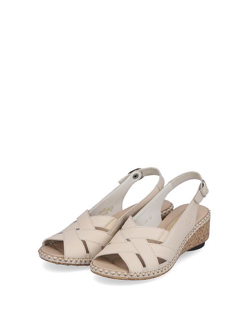 66189/60 Босоножки женские бежевый Rieker 