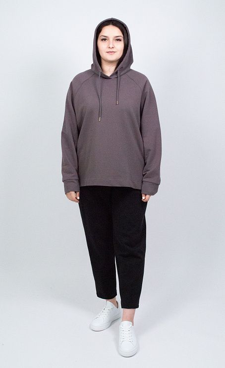 EBT3160 Худи женский коричневый VERY NEAT 