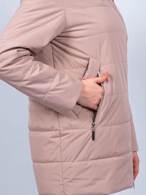 GWC4733I-G234 Куртка удлиненная женская бежевый ICEbear 