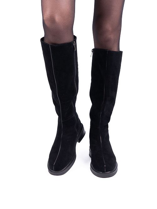 H740-D60-2BZM Сапоги женские натуральная кожа черный 365 