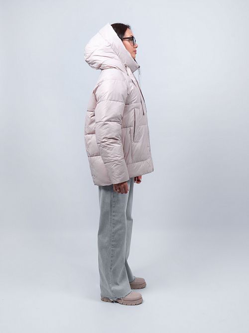 GWD4731I-G625/1 Куртка удлиненная женская бежевый ICEbear 
