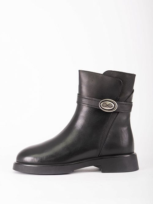 NE197-K87-P951M Ботинки женские натуральная кожа черный 365 