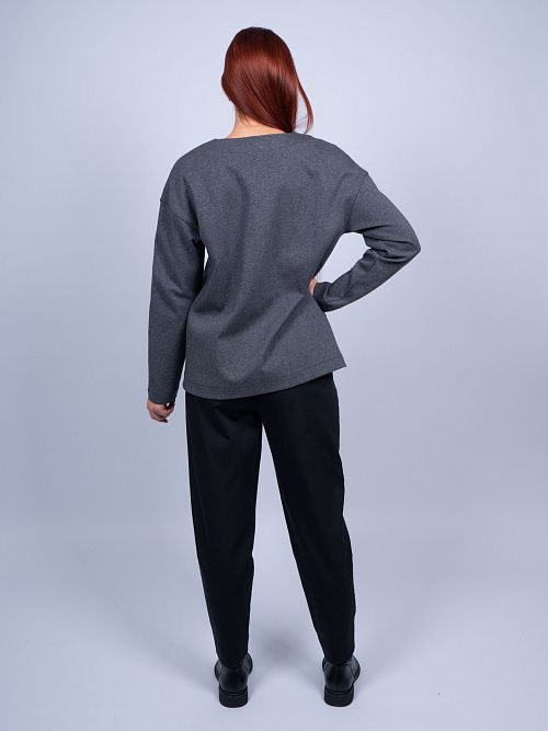 EBT3175 Полувер женский серый VERY NEAT 