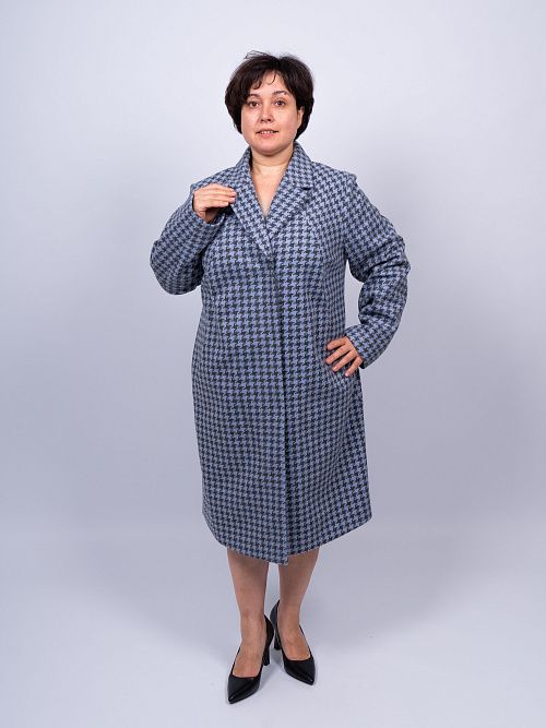 Пальто Богема женская синий ZAR STYLE 