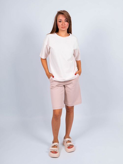 ЕВТ3203/ Футболка женская хлопок сливочный VERY NEAT 