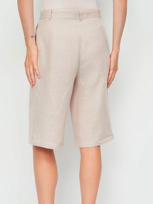 7773-ИЛ23 Шорты женские бежевый ELECTRA STYLE 