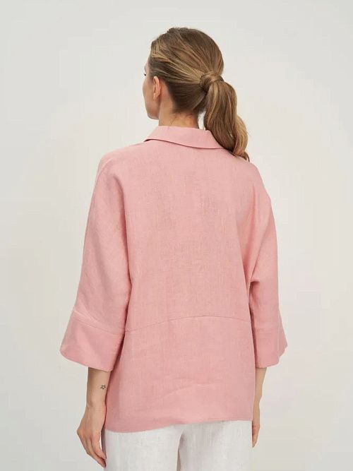 7728-ИЛ23 Блузка женская темно-розовый ELECTRA STYLE 