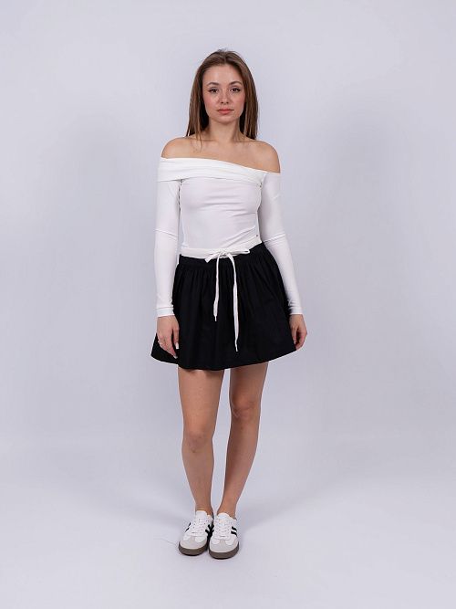 7451 Юбка-шорты женские черный GIRL 