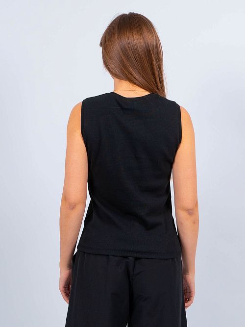 ЕВТ3037/24/4 Майка женская черный VERY NEAT 