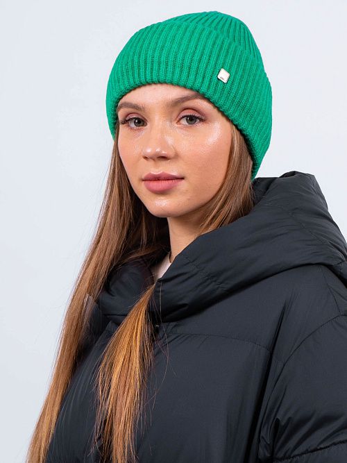 ЗЕТА Шапка женская зеленый MISKORKI 