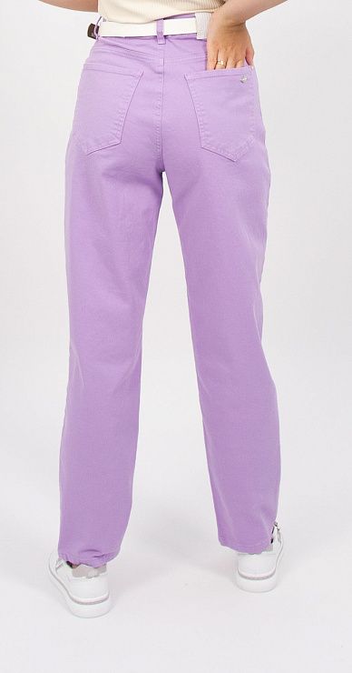 01008 Джинсы женские сиреневый EURO FASHION 