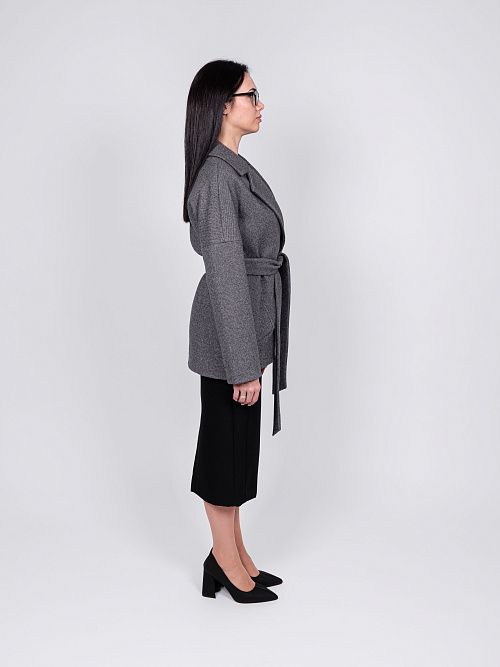 KR-292-Рубчик-12 Пальто женское антрацитовый 365 