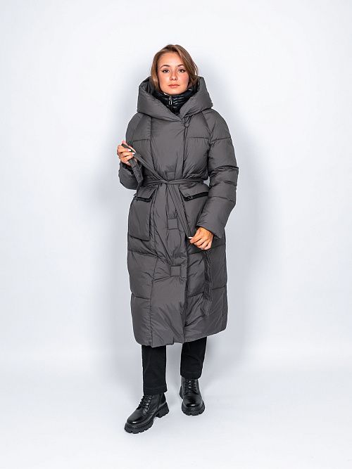 78127/14 Пальто женское серый Baimuni 