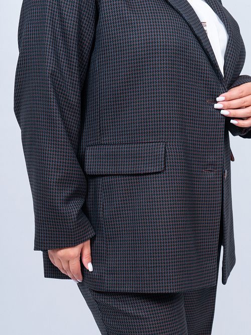 33-030053-1691-67 Пиджак Мадлен женский коричневый КЛЮКVА 