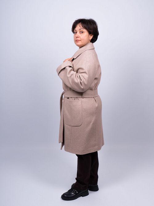 KR-293B-Мал.звезда Пальто женское бежевый Sempati 