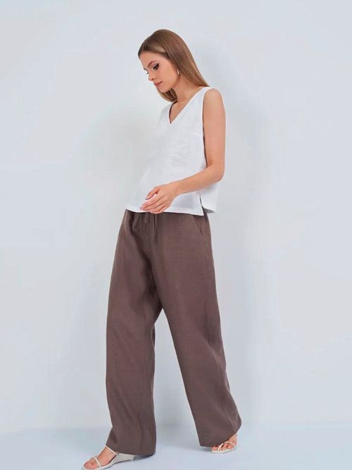 52117-БЛ Блузка женская белый ELECTRA STYLE 