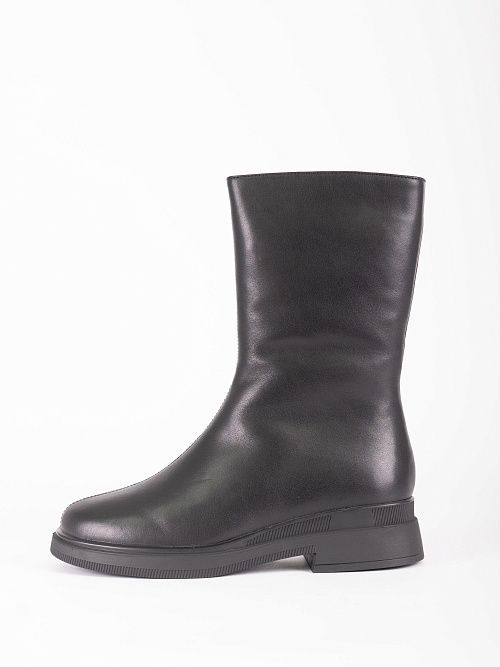 XUS-52472-2A-KW Полусапоги женские натуральная кожа черный Madella 