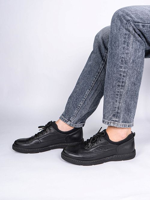 2-TS-0130 black Полуботинки мужские Mario Polani 