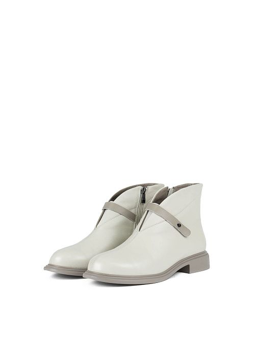 JA631-M293-7 Ботинки женские натуральная кожа молочный 365 