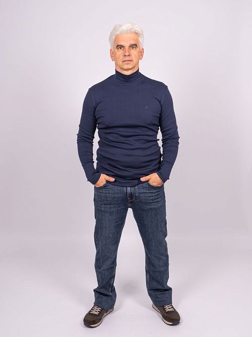 822-0453.O315.Y000.L.B0291 Водолазка мужская синий LUXOR 