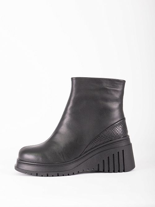 XUS-52487-4A-KW Ботинки женские натуральная кожа черный Madella 