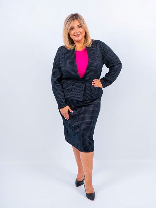 Роми-шик Юбка женская фиолетовый ZAR STYLE 