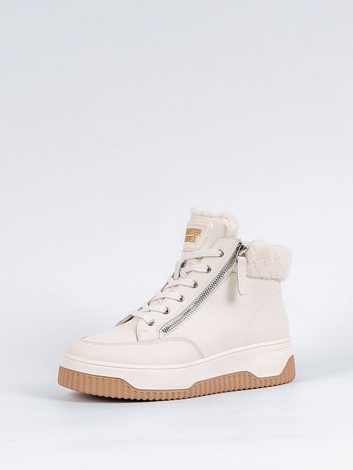 RQ421-020 Ботинки женские молочный Baden 