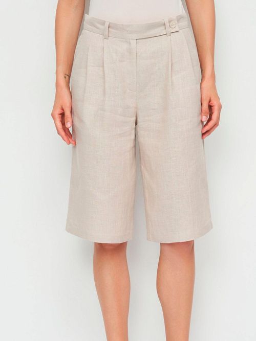 7773-ИЛ23 Шорты женские бежевый ELECTRA STYLE 