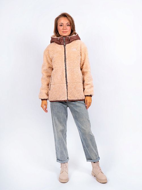 2-3217/1м-3181/1092 Куртка женская топленое молоко ELECTRA STYLE 