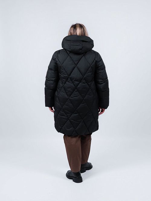 GWD4637I-G901 Пальто женское черный ICEbear 