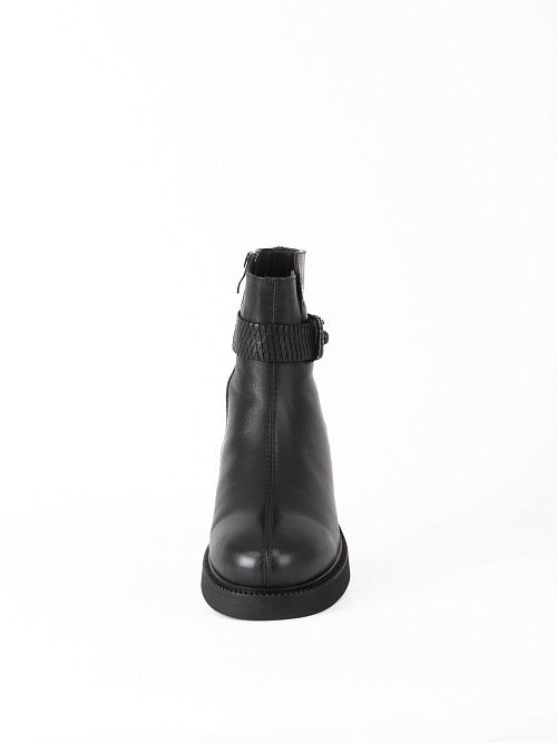 JA005-K484-P1213M Ботинки женские натуральная кожа черный 365 