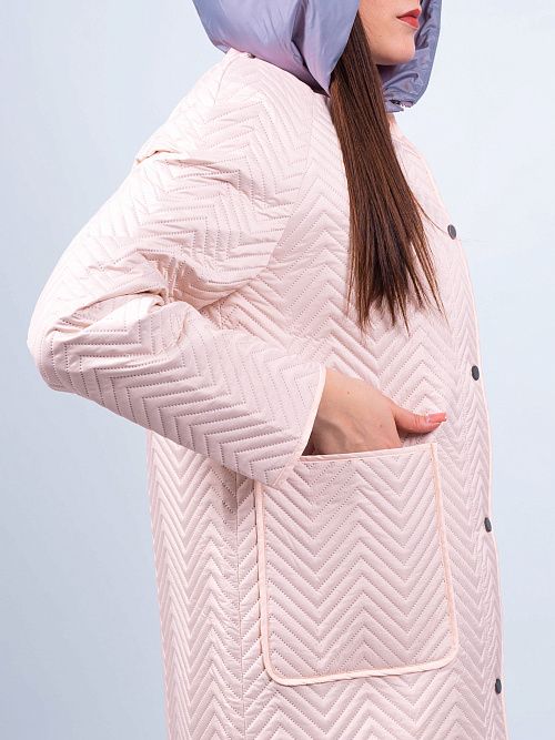 N726106 Пальто утепленное женское бежевый Baimuni 