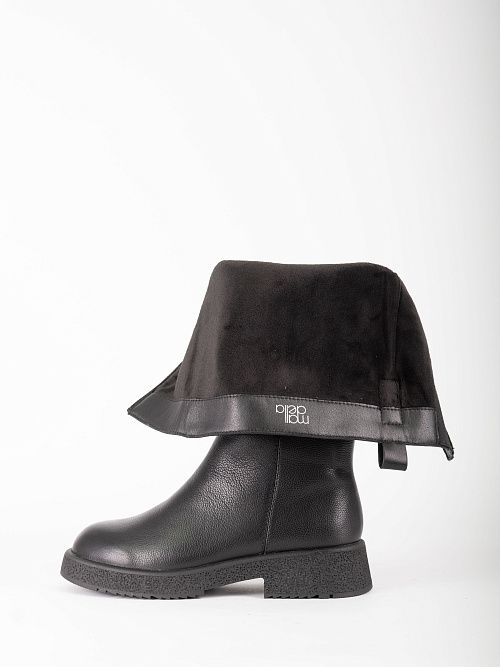 XJU-52460-1A-KI Сапоги женские натуральная кожа черный Madella 