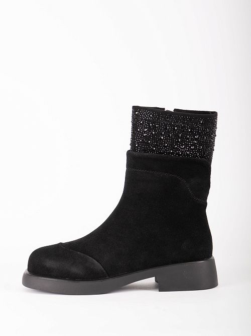 JA308-M486-K001M Ботинки женские натуральная кожа черный 365 