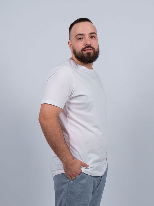 821-1082.O274.Y000.L.XW0011 Футболка мужская белый LUXOR 