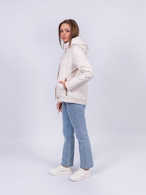 5268-003 Куртка женская молочный ICEBEAR 