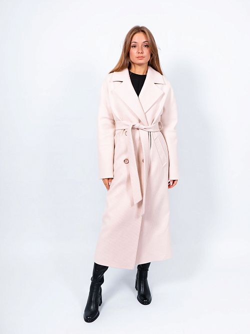 KR-301-МЗ-св.беж Пальто женское светло-бежевый 365 