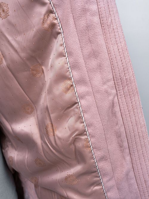 3-0306Бм-3181 Пальто меховое женское ванильный ELECTRA STYLE 