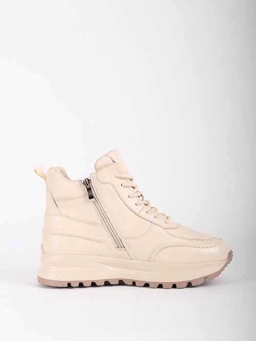 AS567-L181-15ZM Ботинки женские натуральная кожа бежевый 365 